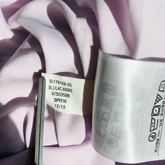 NWOT Banana Republic Sleeveless Lavender Floral Tier Dress - Picture 9 of 13